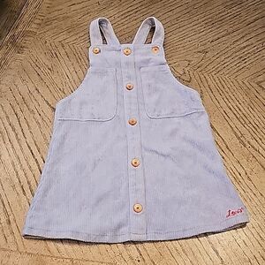 Levi's blue corduroy overall dress 4T